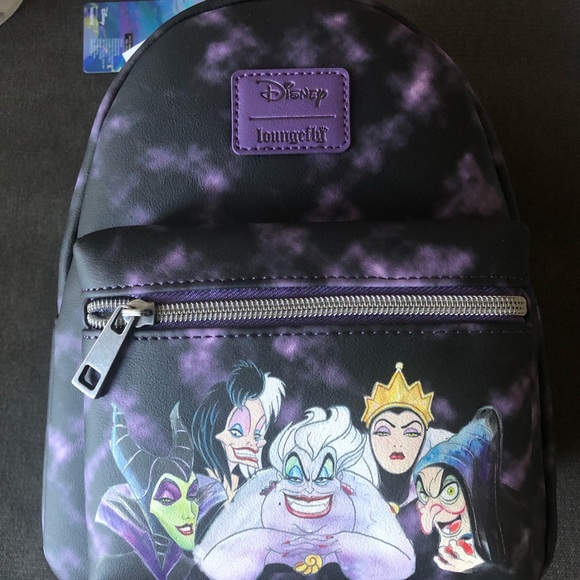 SOLD Disney Villains Loungefly Mini Backpack NWT - Picture 3 of 9
